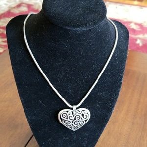 Brighton adjustable heart necklace